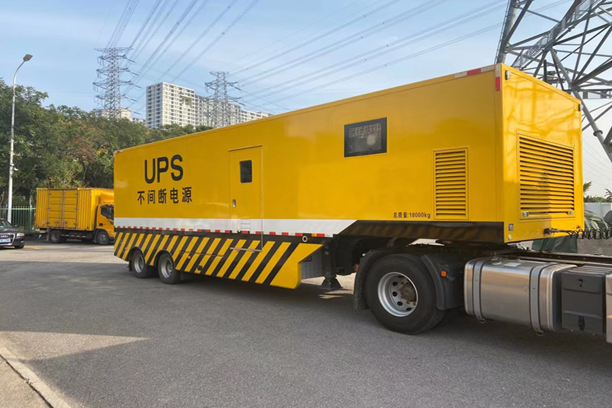 浦北发电机租赁施工现场